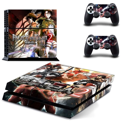 Attack on Titan 2 skin sticker for playstation 4 console and two controllers