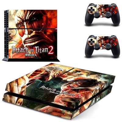 Attack on Titan 2 skin sticker for playstation 4 console and two controllers