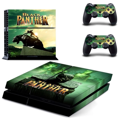 Black Panther skin sticker for playstation 4 console and t.. Black Panther skin sticker for playstation 4 console and t..
