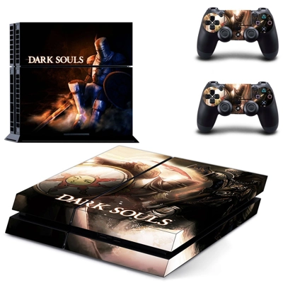 Dark Souls skin sticker for playstation 4 console and two .. Dark Souls skin sticker for playstation 4 console and two ..