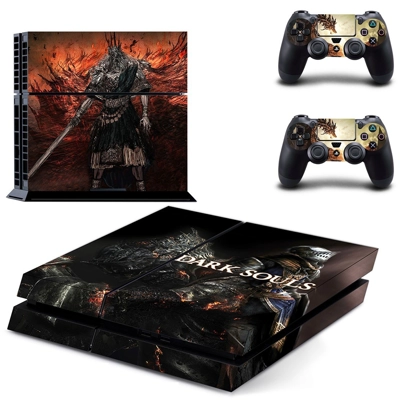 Dark Souls skin sticker for playstation 4 console and two ..