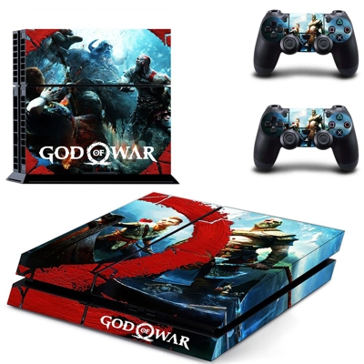 God of War 4 skin sticker for playstation 4 console and tw.. God of War 4 skin sticker for playstation 4 console and tw..