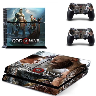 God of War 4 skin sticker for playstation 4 console and two controllers