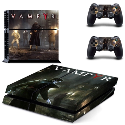 Vampyr skin sticker for playstation 4 console and two cont.. Vampyr skin sticker for playstation 4 console and two cont..