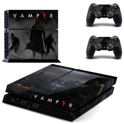 Vampyr skin sticker for playstation 4 console and two cont.. Vampyr skin sticker for playstation 4 console and two cont..