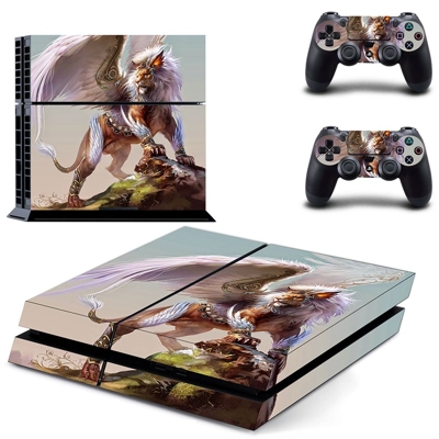 Winged Lion skin sticker for playstation 4 console and two controllers