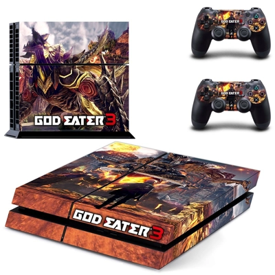 God Eater 3 skin sticker for playstation 4 console and two..