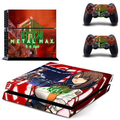 Metal Max Xeno skin sticker for playstation 4 console and two controllers