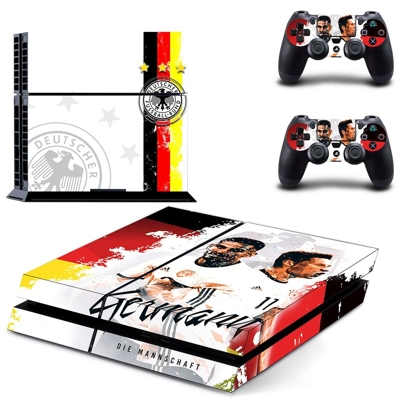 Germany national football team skin sticker for playstation 4 console and two controllers