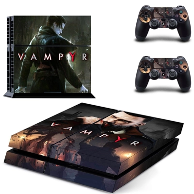 Vampyr skin sticker for playstation 4 console and two controllers