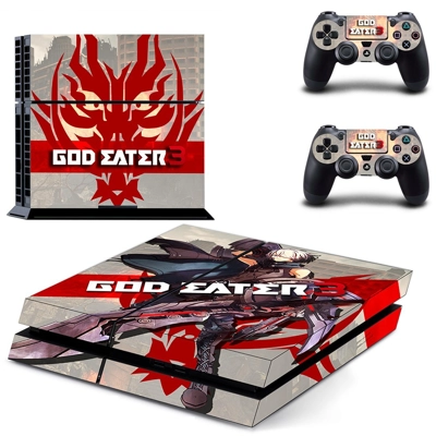 God Eater 3 skin sticker for playstation 4 console and two controllers