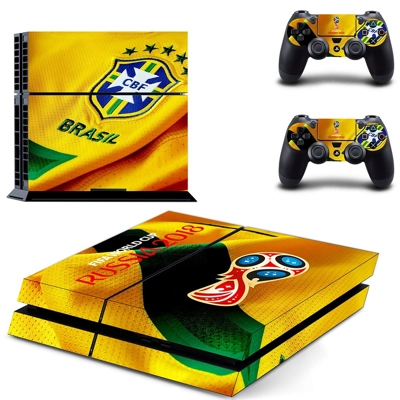 2018 FIFA World Cup CBF skin sticker for playstation 4 console and two controllers