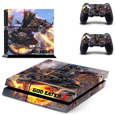 God Eater 3 skin sticker for playstation 4 console and two controllers