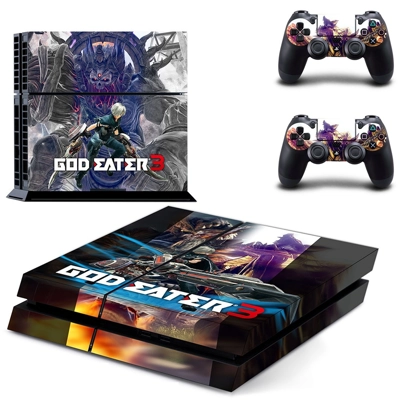 God Eater 3 skin sticker for playstation 4 console and two controllers