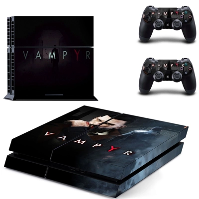 Vampyr skin sticker for playstation 4 console and two cont.. Vampyr skin sticker for playstation 4 console and two cont..