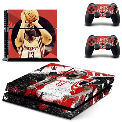James Harden skin sticker for playstation 4 console and two controllers