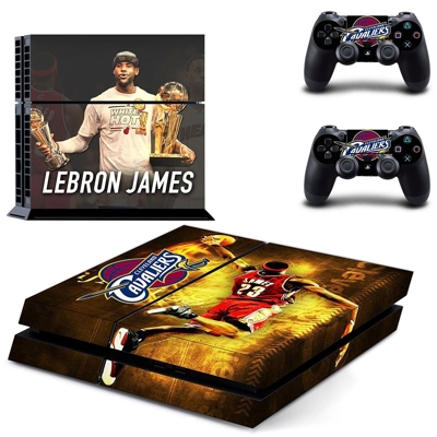 Lebron James skin sticker for playstation 4 console and two controllers