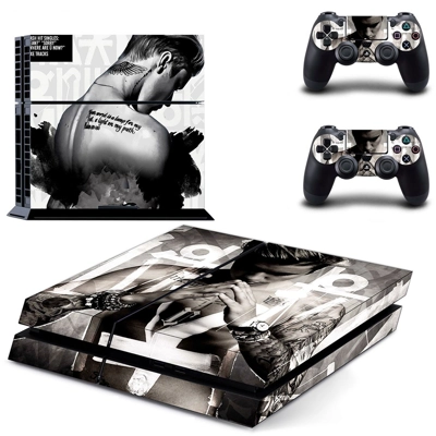 Justin Bieber skin sticker for playstation 4 console and two controllers