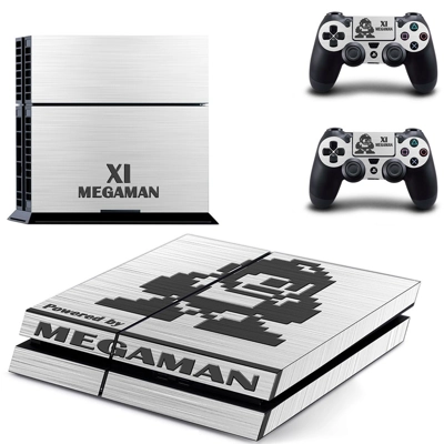 Mega Man 11 skin sticker for playstation 4 console and two controllers