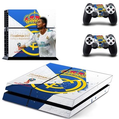 Cristiano Ronaldo skin sticker for playstation 4 console and two controllers