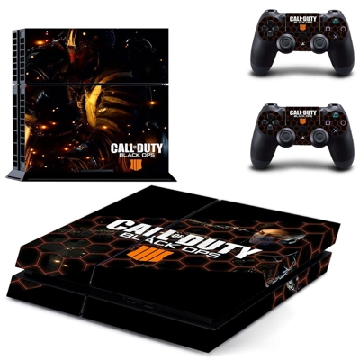 Call of Duty black ops 4 skin sticker for playstation 4 console and two controllers