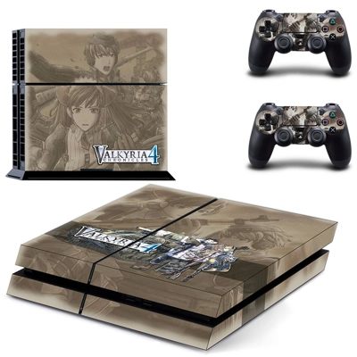 Valkyria Chronicles 4 skin sticker for playstation 4 console and two controllers