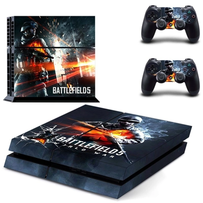 Battlefield 5 world war skin sticker for playstation 4 console and two controllers