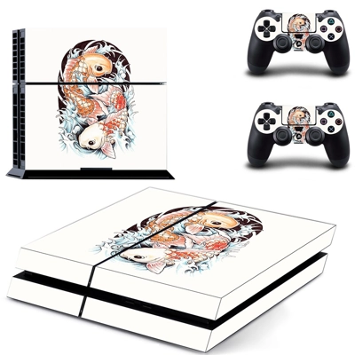 Fish Wallpaper skin sticker for playstation 4 console and two controllers