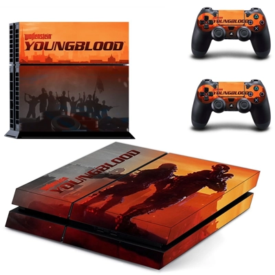 Wolfenstein youngblood skin sticker for playstation 4 cons.. Wolfenstein youngblood skin sticker for playstation 4 cons..