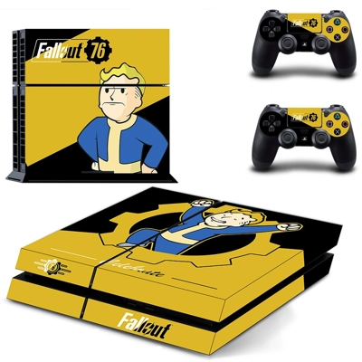 Fallout 76 skin sticker for playstation 4 console and two controllers