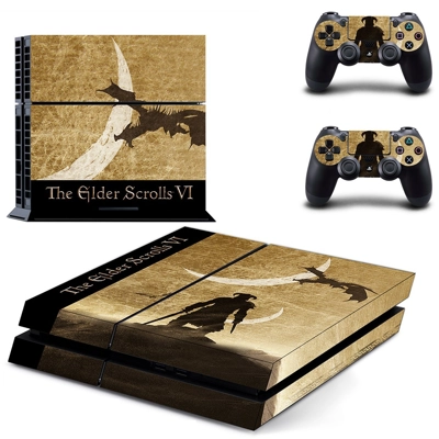 The Elder Scrolls 6 skin sticker for playstation 4 console and two controllers
