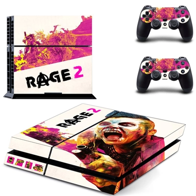 Rage 2 skin sticker for playstation 4 console and two controllers