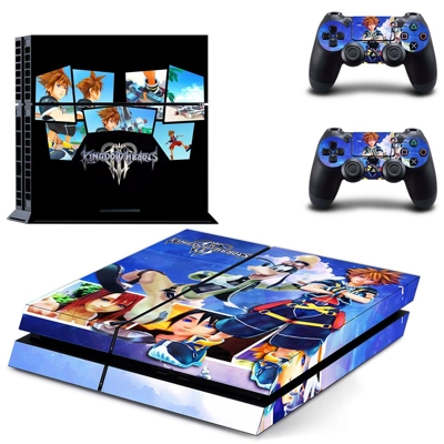 Kingdom Hearts 3 skin sticker for playstation 4 console and two controllers