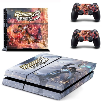 Warriors Orochi 3 skin sticker for playstation 4 console and two controllers