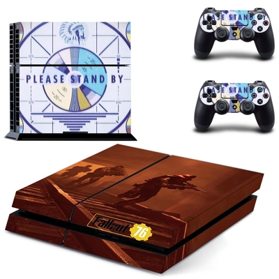 Fallout 76 skin sticker for playstation 4 console and two ..
