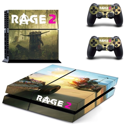 Rage 2 skin sticker for playstation 4 console and two controllers