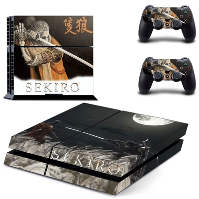 Sekiro skin sticker for playstation 4 console and two controllers