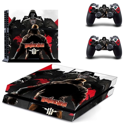 Wolfenstein skin sticker for playstation 4 console and two.. Wolfenstein skin sticker for playstation 4 console and two..