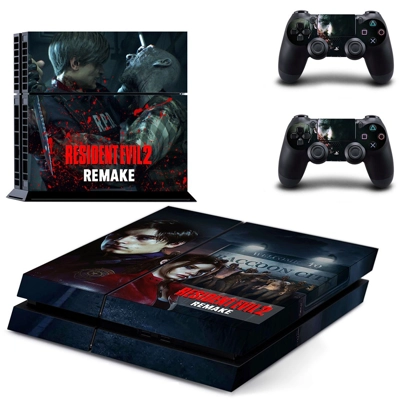Resident Evil 2 remake skin sticker for playstation 4 cons.. Resident Evil 2 remake skin sticker for playstation 4 cons..