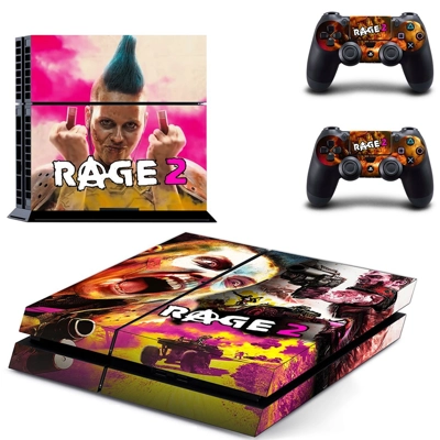 Rage 2 skin sticker for playstation 4 console and two controllers