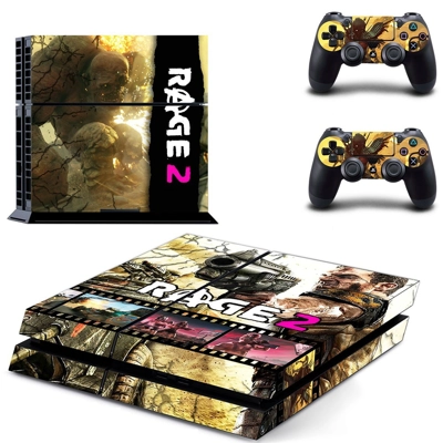Rage 2 skin sticker for playstation 4 console and two cont..