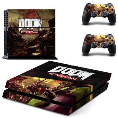 Doom Eternal skin sticker for playstation 4 console and tw..