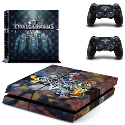 Kingdom Hearts 3 skin sticker for playstation 4 console and two controllers