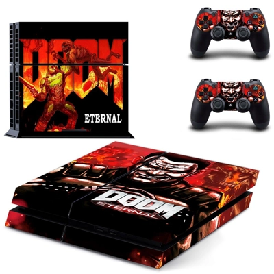 Doom Eternal skin sticker for playstation 4 console and tw..