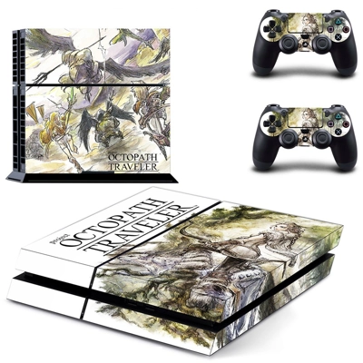 Octopath Traveler skin sticker for playstation 4 console a.. Octopath Traveler skin sticker for playstation 4 console a..