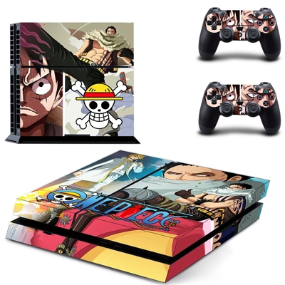 One Piece skin sticker for playstation 4 console and two controllers