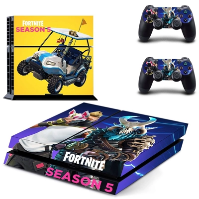 Fortnite skin sticker for playstation 4 console and two controllers