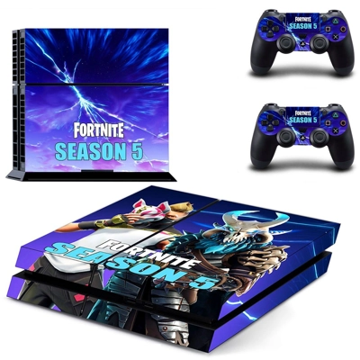 Fortnite skin sticker for playstation 4 console and two controllers