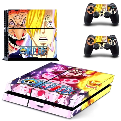 Onepiece skin sticker for playstation 4 console and two controllers