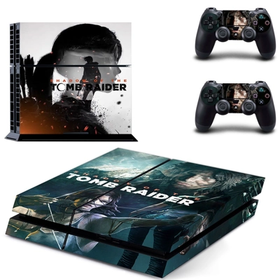 Tomb Raider skin sticker for playstation 4 console and two controllers